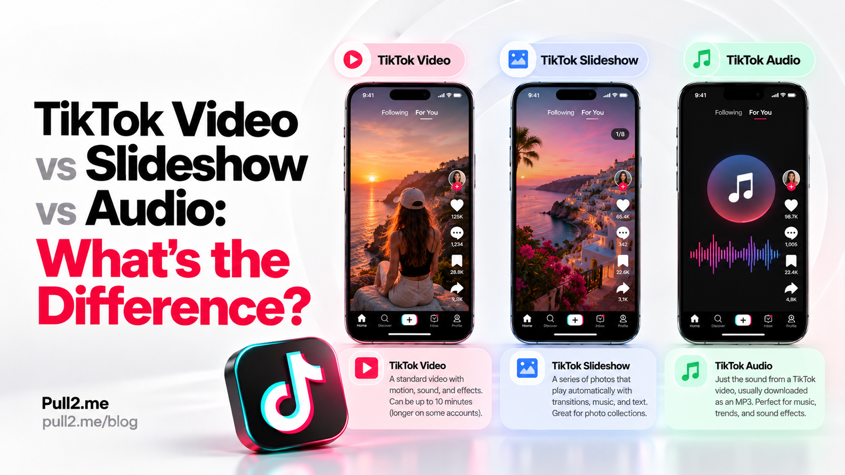 TikTok Video vs Slideshow vs Audio: What’s the Difference? featured image
